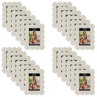24 Pack: 4" x 6" Wooden Scalloped Frame by Make Market® | Michaels® | Michaels Stores
