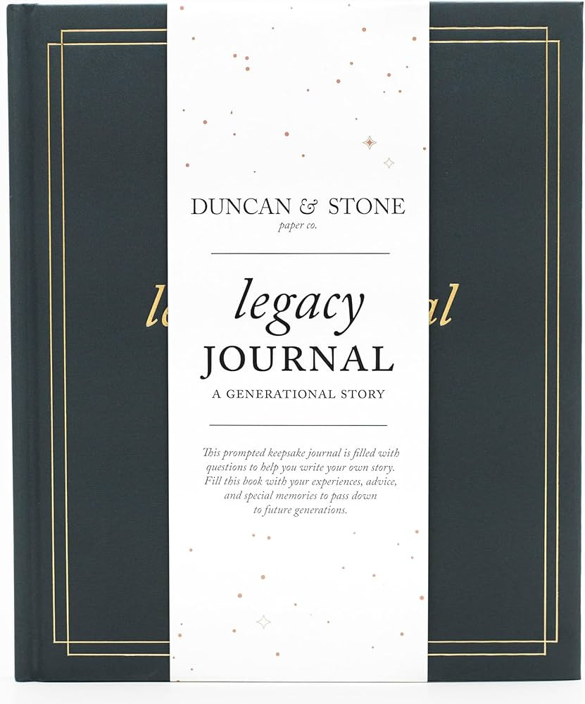 DUNCAN & STONE PAPER CO. Grandparents Legacy Journal (Charcoal, 85 Pages) - Memory Journal For Pa... | Amazon (US)