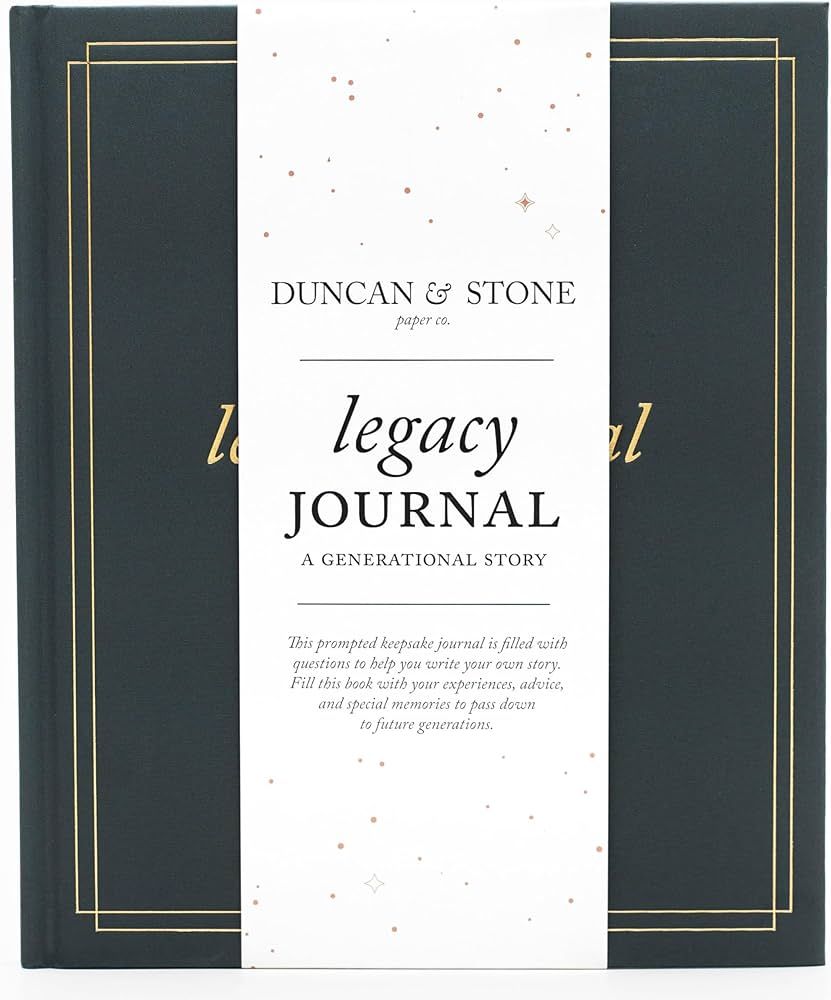 Grandparents Legacy Journal (Charcoal, 85 Pages) by Duncan & Stone - Memory Journal for Grandpare... | Amazon (US)