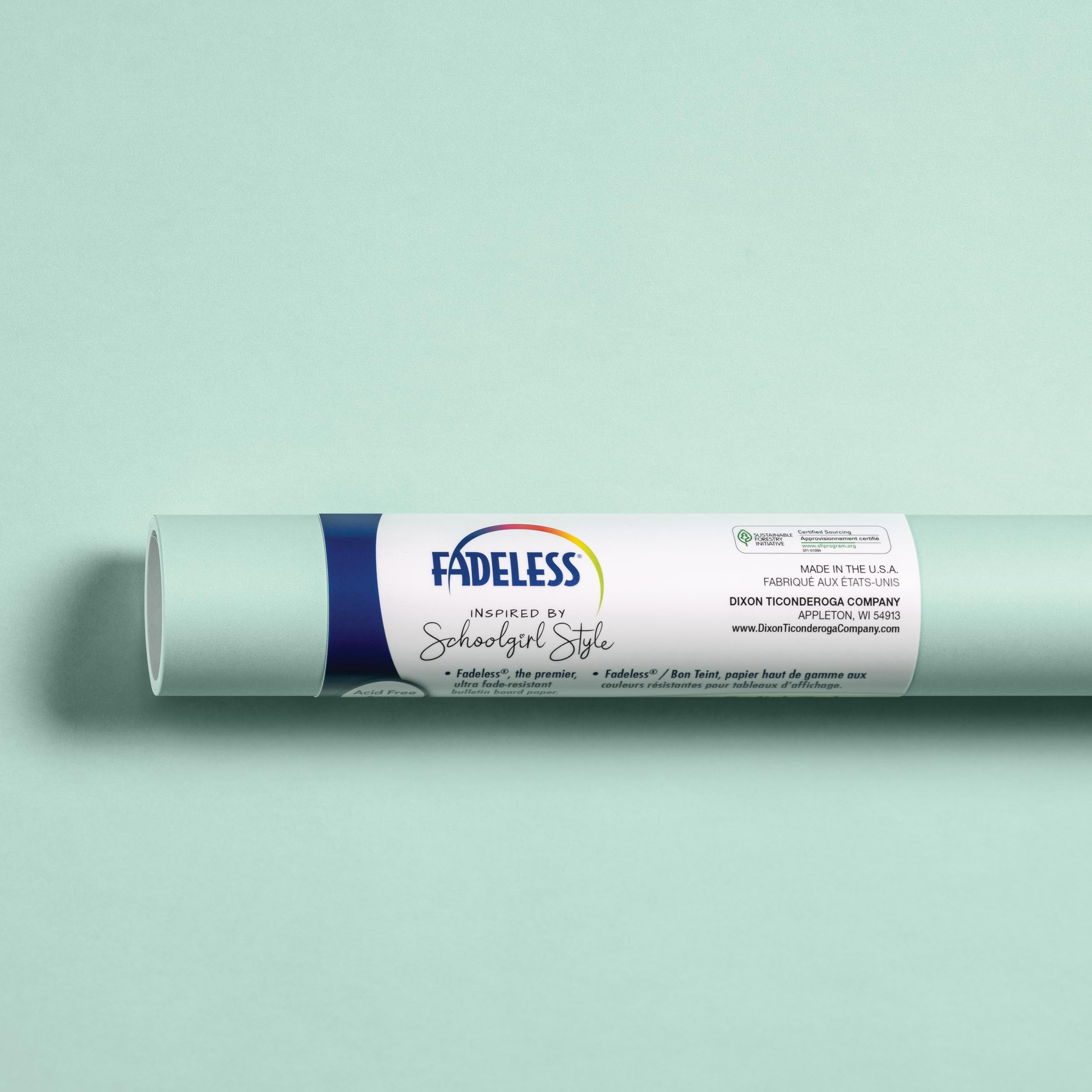 Fadeless Schoolgirl Style Bulletin Board Paper, Mint to Be, 47.25" x 12', 1 Roll | Amazon (US)