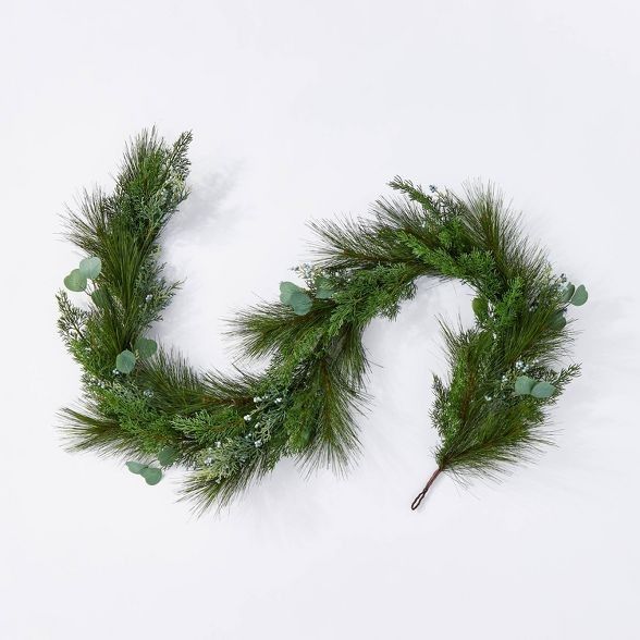 Pine Garland, Target Christmas, Target Christmas Decor, Target Holiday, Stockings, Garland Mantle | Target