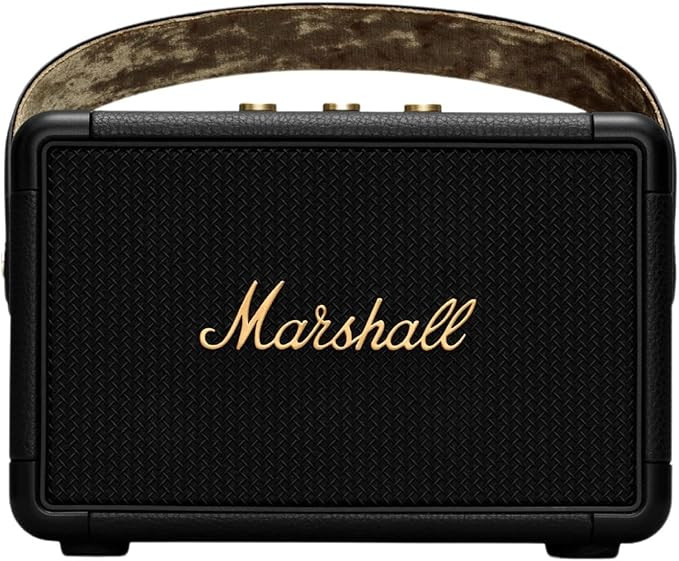 Marshall Kilburn II Bluetooth Portable Speaker, Black & Brass | Amazon (US)