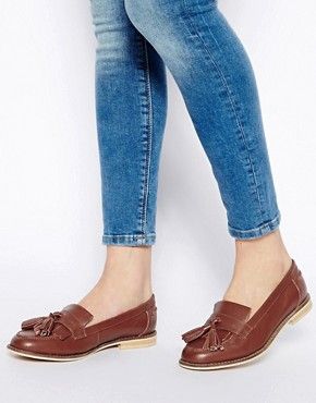 ASOS MARATHON Leather Loafers - Tan | ASOS US