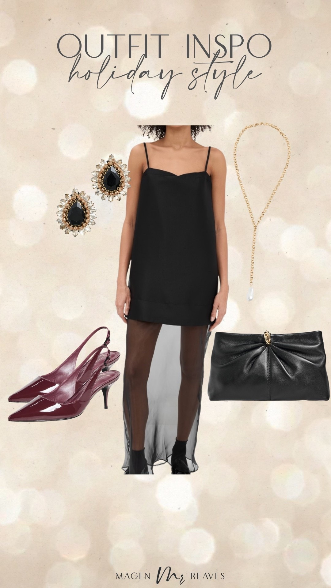 Holiday outfit inspo!

Christmas party, holiday party, black mesh dress, burgundy heels, evening clutch, winter fashion

#LTKHoliday #LTKSeasonal #LTKPetite