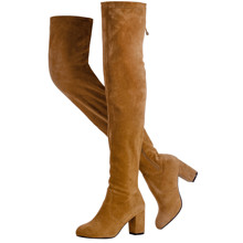 Comfyshoes Womens Thigh High Over The Knee Boots Suede Long Boot With Inner Zipper | SHEIN