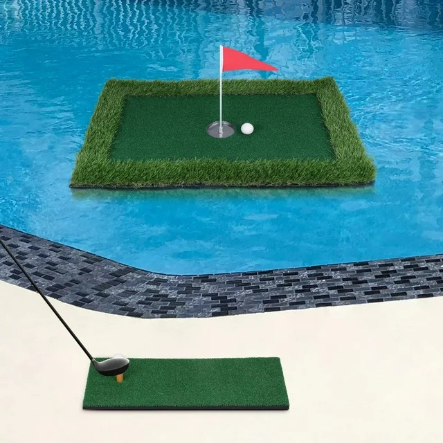 LUCKUP Floating Golf Green for Pool 35in x 24in, Golf Chipping Putting Green Floating Mat, Pool G... | Walmart (US)