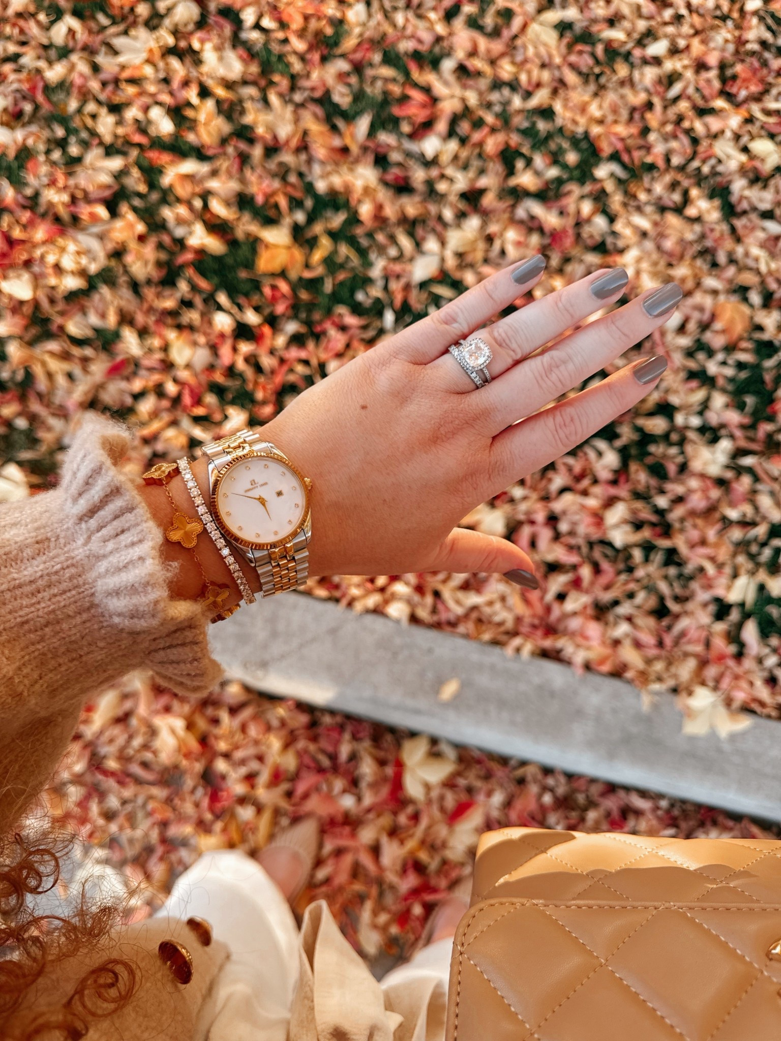 Fall evenings + cozy layers + my forever jewelry stack 🍂✨ The little details that make every outfit feel elevated. Everything linked for your own autumn glow 🤎 office outfit | office style | office look | amazon office outfit | amazon office style | amazon office must haves | work wear | amazon work wear | work wear style | amazon work wear style | cardigan | amazon khaki cardigan | amazon bodysuit | amazon brown bodysuit | dress pants | work pants | cream pants | cream dress pants | Amazon dress pants | Amazon work pants | mules | amazon mules | amazon finds | amazon fashion | amazon outfit | amazon look | fall office look | fall work wear look | fall 2025 | bracelet stack inspo | layered jewelry look | van Cleef dupe bracelet | tennis bracelet style | watch and bracelet combo | fall jewelry essentials | everyday jewelry favorites | minimalist jewelry stack | gold jewelry layering | cozy fall accessories | LTK jewelry picks | luxury inspired jewelry | influencer jewelry style | autumn jewelry trends

#LTKFindsUnder50 #LTKStyleTip #LTKSaleAlert