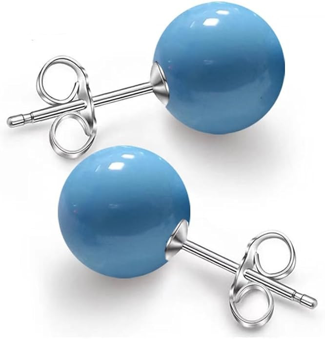 10/12mm Ocean Shell Pearl Stud Earrings Multicolor Shell Beads Pearl Stud Earrings Fashion Jewelr... | Amazon (US)