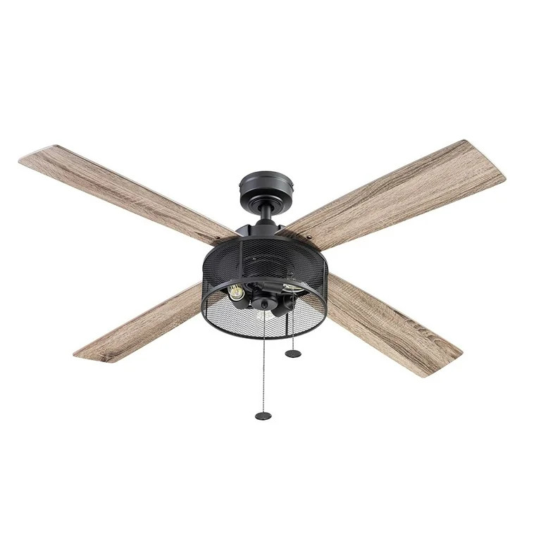 Better Homes & Gardens 52" 4 Blade Black Cage Ceiling Fan - Walmart.com | Walmart (US)