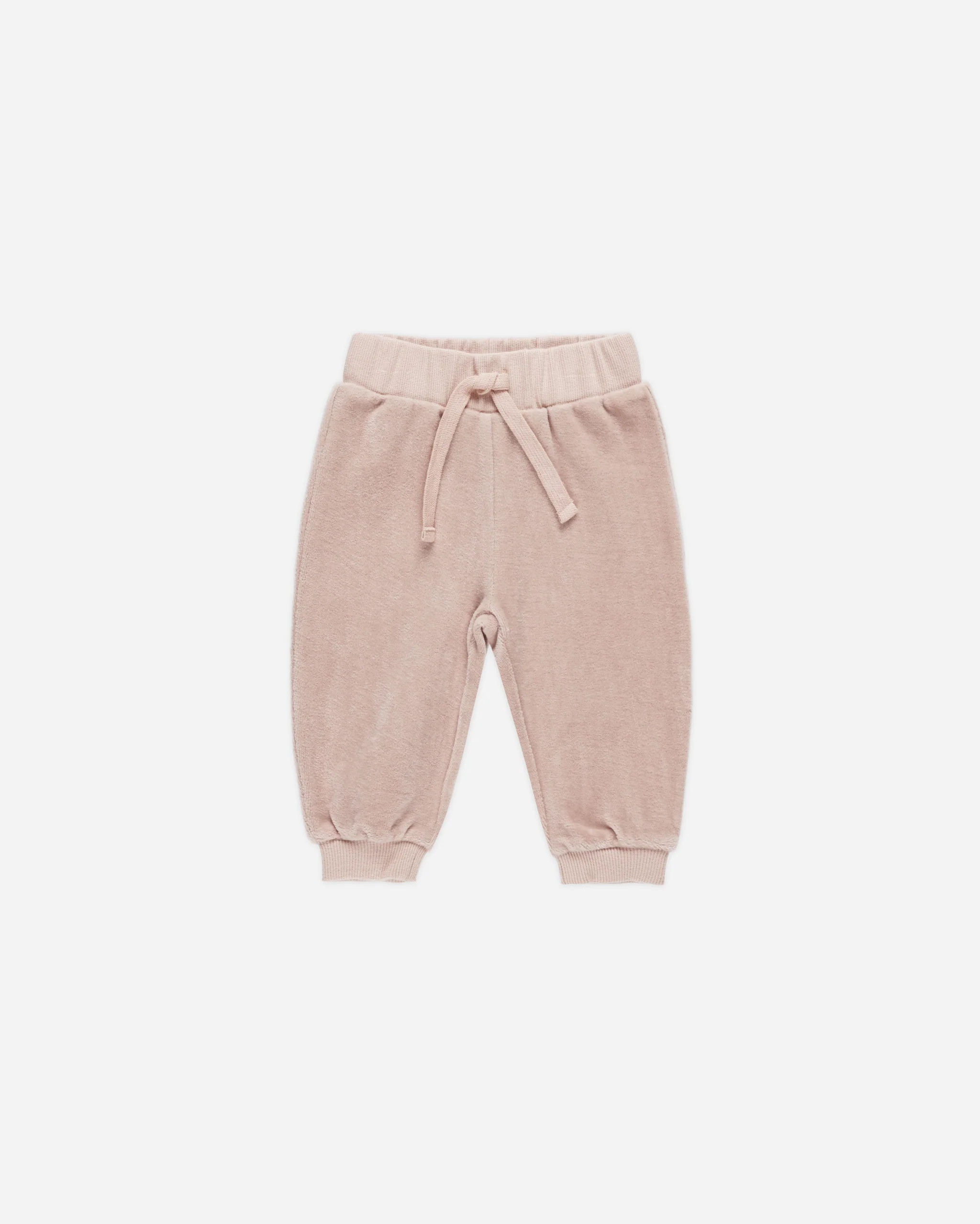 Velour Relaxed Sweatpant || Blush | Rylee + Cru