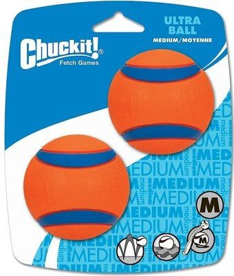 Chuckit! Ultra Rubber Ball Tough Dog Toy, Medium, 2 pack | Chewy.com