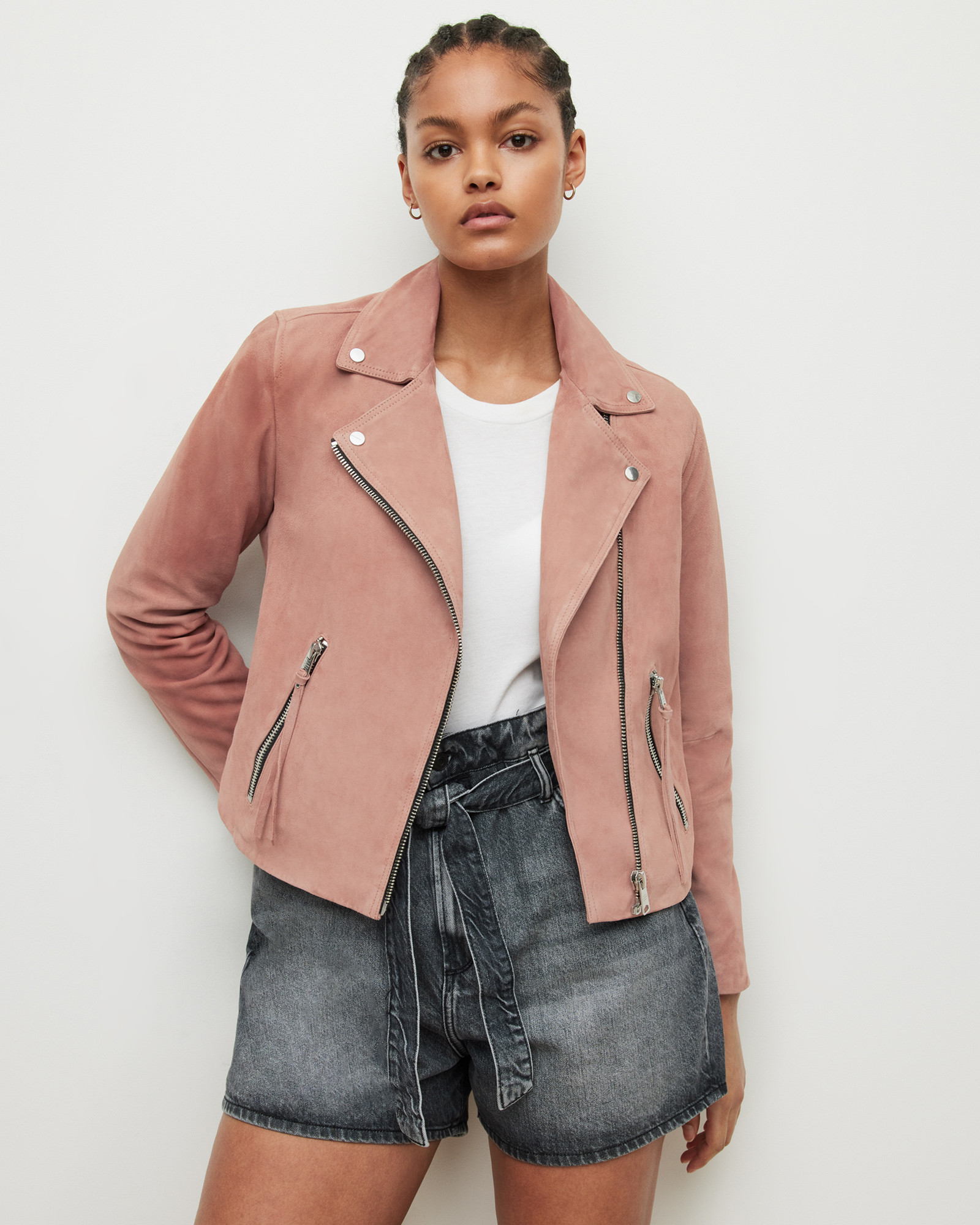 Dalby Suede Biker Jacket | AllSaints US