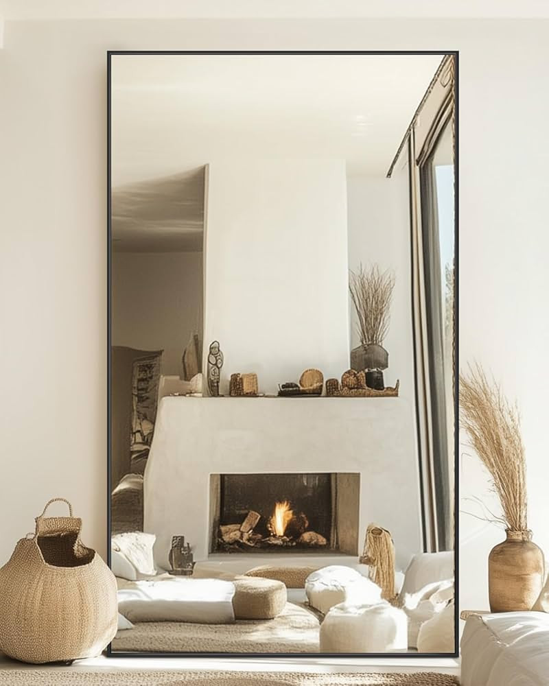 Antok Full Length Mirror, 82"x44" Floor Mirror, Floor Standing Freestanding Full Body Mirror with... | Amazon (US)