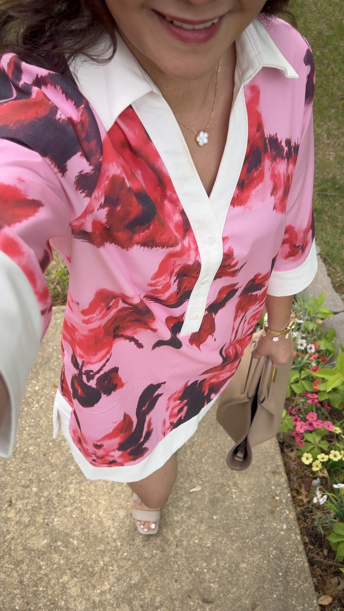 Outfit I wore for a Baptism over last weekend. This dress is chic and comfy, made of 100% cotton #amazonfashion 

#LTKgrwm #LTKMothersDay