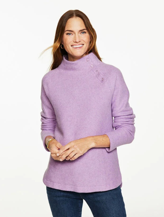 Fleece Mockneck Pullover | Talbots