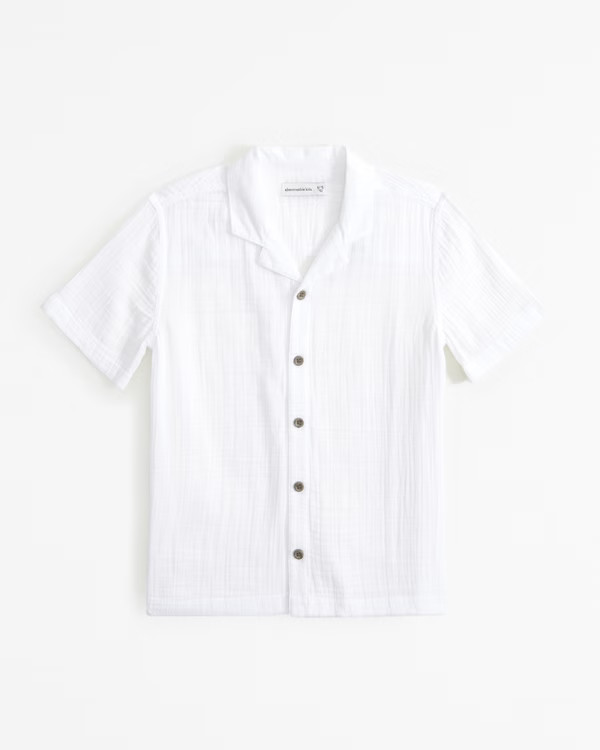 boys resort short-sleeve gauzy shirt | boys | Abercrombie.com | Abercrombie & Fitch (US)