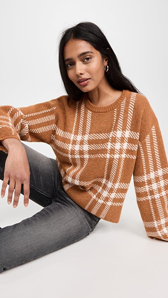 Solange Plaid Sweater | Shopbop