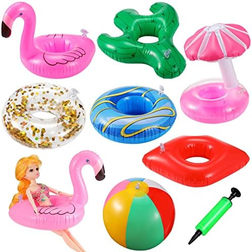 Green Vivid Inflatable Drink Holder 12 Pack,Pool Drink Holder Floats for Parties and Kids Water F... | Amazon (US)