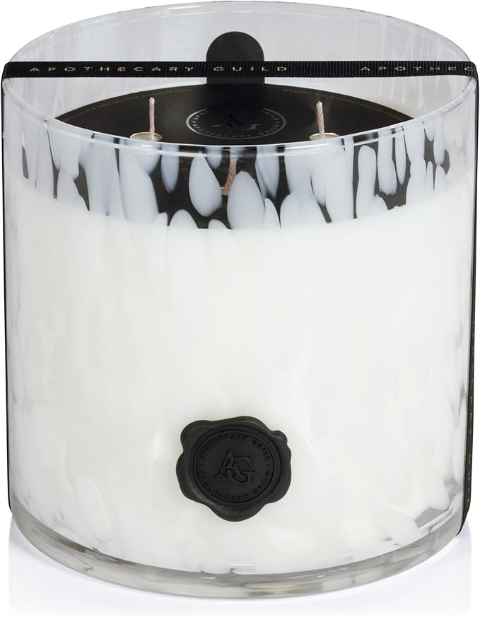 Zodax Apothecary Guild Scented Opal Glass Jar Candle- 50 oz/3-Wick - Gardenia | Amazon (US)