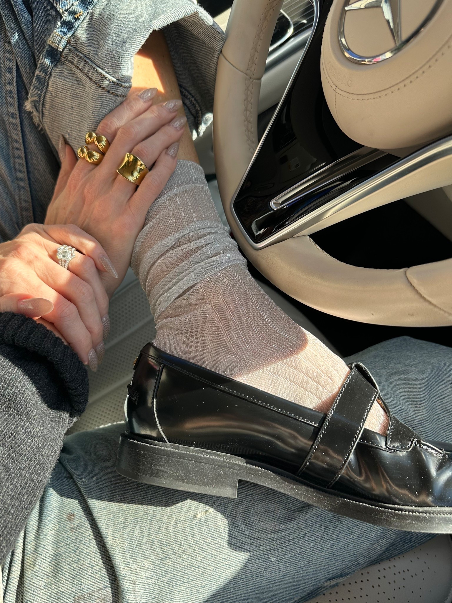 Love these loafers for fall. And they’re on sale! Paired with metallic socks that will be on rotation all fall with pumps, loafers, and boots!

#LTKStyleTip #LTKOver40