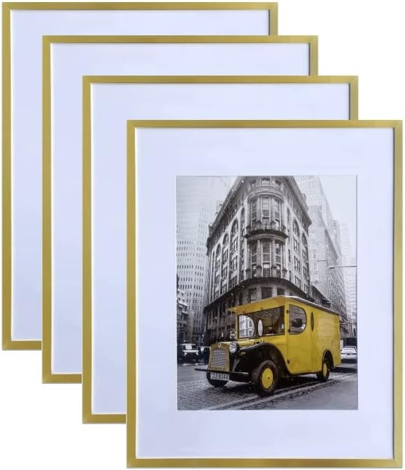Gold 16x20 Picture Frame - Displays 11x14 Photos with Mat or 16x20 without Mat - Horizontal or Ve... | Amazon (US)