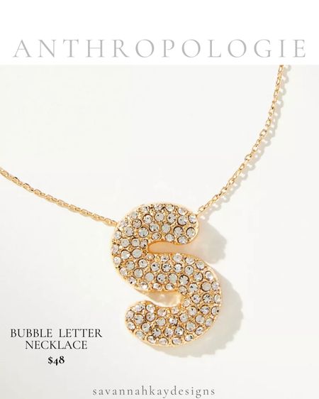 I am loving the puffy initial necklaces and this one @anthropologie is so good and under $50 

#LTKStyleTip #LTKGiftGuide