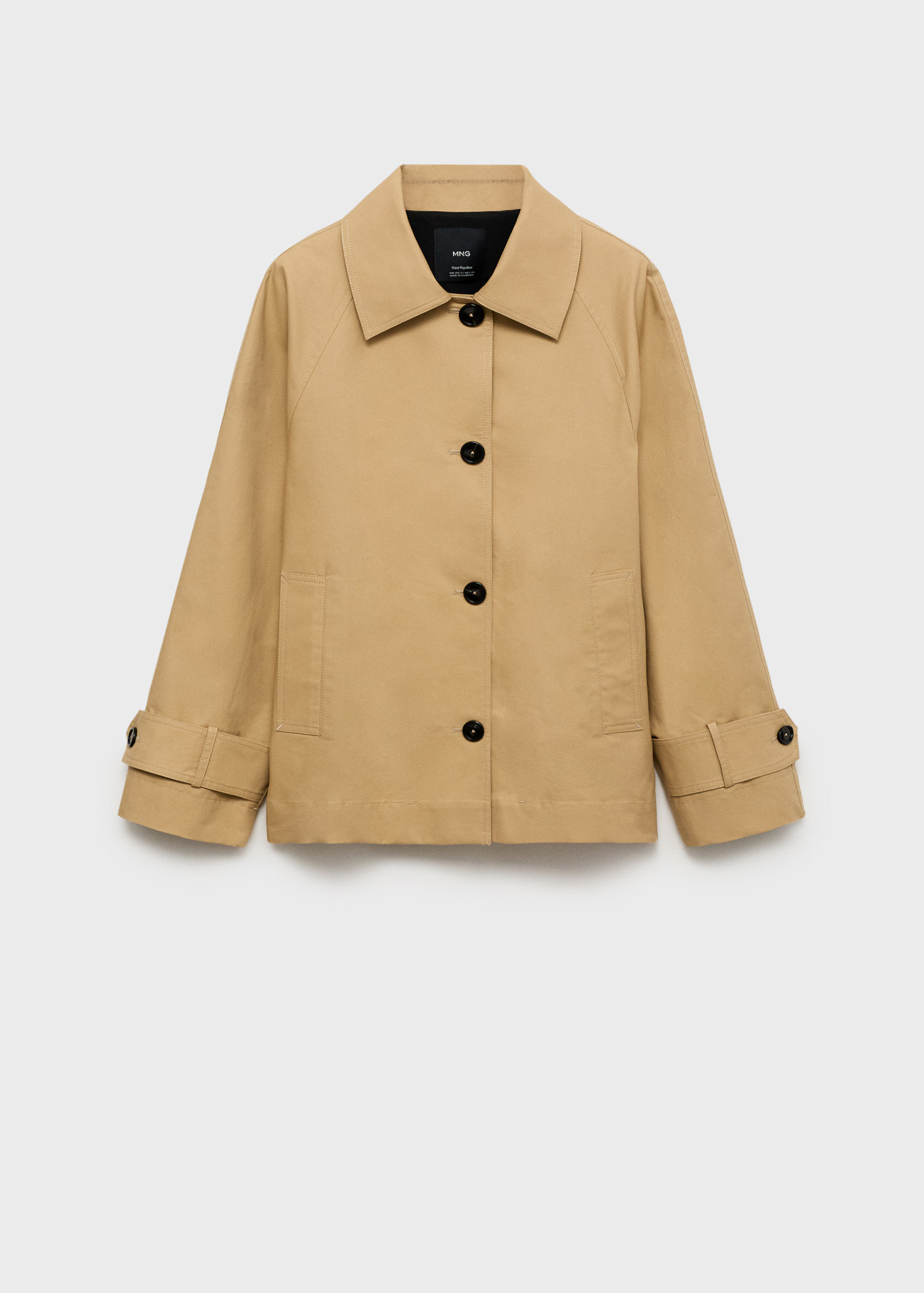 Cotton parka with buttons - Women | MANGO United Kingdom | MANGO (UK)