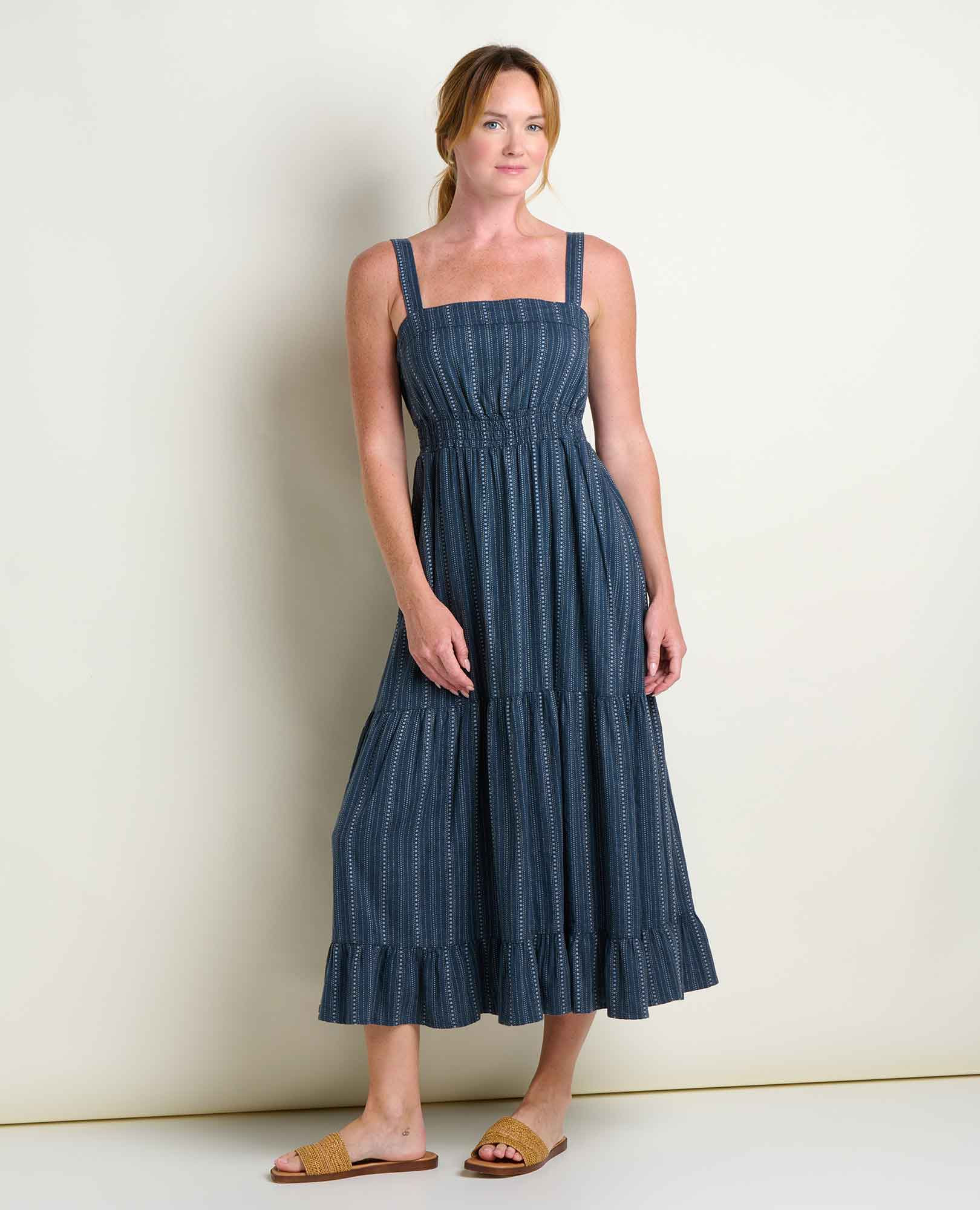 Taj Hemp Tiered Midi Dress | Sustainable Hemp & TENCEL™ Linen-Feel Dress | Toad&Co