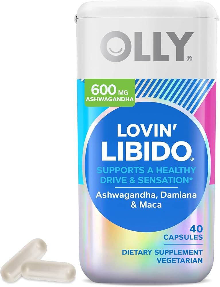 OLLY Lovin Libido Capsules, Boost Desire With Ashwagandha, Maca & Damiana, Vegetarian, Supplement... | Amazon (US)