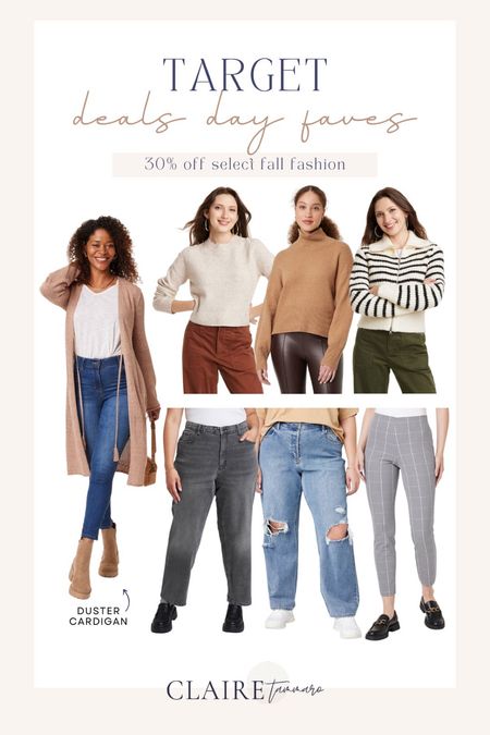 Target deals for circle week! 30% off select fall jeans, pants and sweaters - here’s what I ordered✨  target fashion, target fall fashion, target deal days, target fall sale, midsize approved, midsize fashion, midsize fall outfits, midsize fall outfit, midsize outfits, midsize jeans, midsize pants 

#LTKmidsize #LTKsalealert #LTKfindsunder100