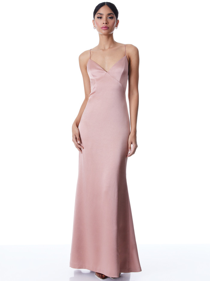 JULIETTA MAXI SLIP DRESS | Alice + Olivia