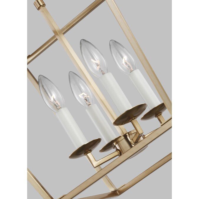 Sea Gull Lighting Dianna 4-Light Satin Brass Transitional Lantern Pendant Light Lowes.com | Lowe's
