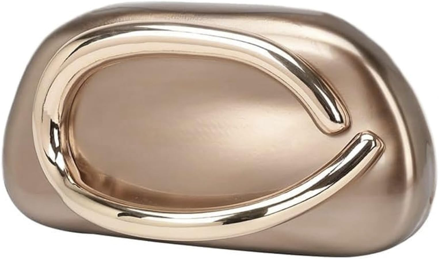 Acrylic Clutch Purse for Women Classic Round Acrylic Evening Handbag Vintage Metal Handlebars Bag... | Amazon (US)