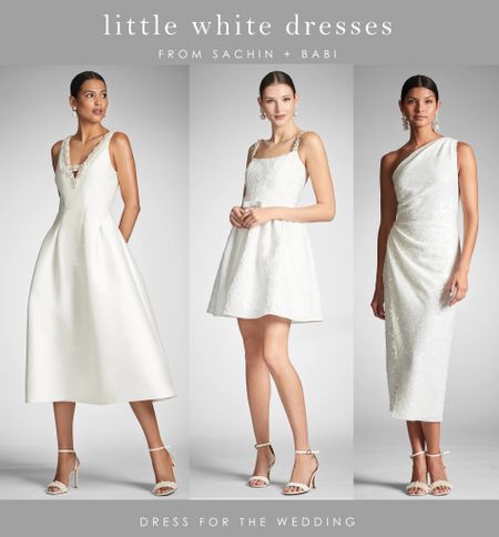 Little white dress, white dress for bride, white midi dress, short white dress, rehearsal dinner dress for a bride, ivory dress, bridal shower dress, graduation dress, simple wedding dress, short wedding dress, honeymoon dress, bachelorette dress, party dress , white sequin dress, embellished dress, engagement dress, one shoulder dress, v neck dress, white mini dress, bride to be. Engaged, planning a wedding or attending several weddings? Dress for the Wedding is a curated wedding shopping site. Follow us on the LIKEtoKNOW.it shopping app to get the product details for this look plus sale alerts on wedding attire, cute dresses under $100, ideas for wedding guest outfits, plus wedding decor and gift ideas! 

#LTKSeasonal #LTKparties #LTKwedding