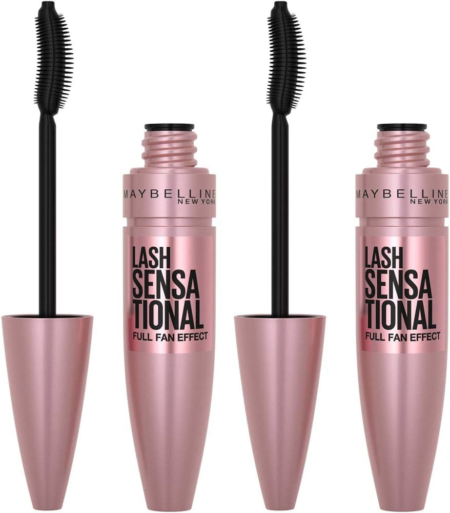 Maybelline Lash Sensational Washable Mascara, Lengthening and Volumizing for a Full Fan Effect, B... | Amazon (US)