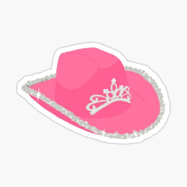 princess cowboy hat Sticker | Redbubble (US)