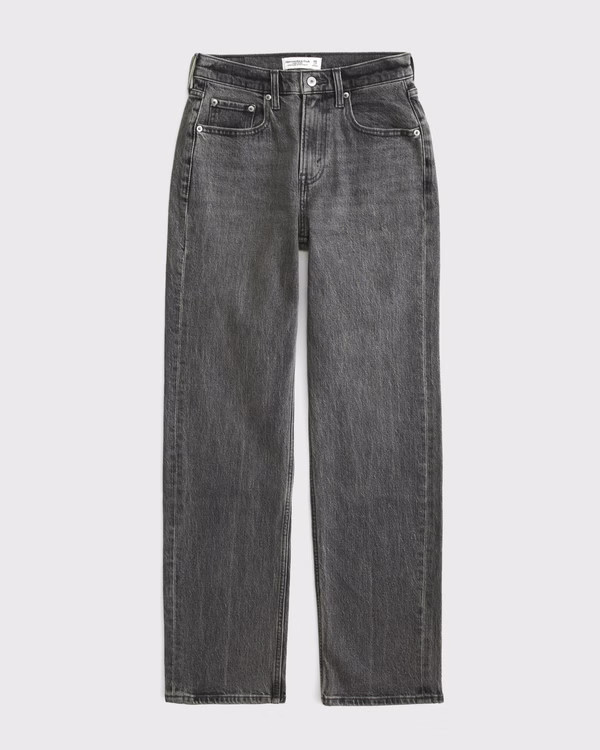 High Rise Vintage Straight Jean | Abercrombie & Fitch (UK)