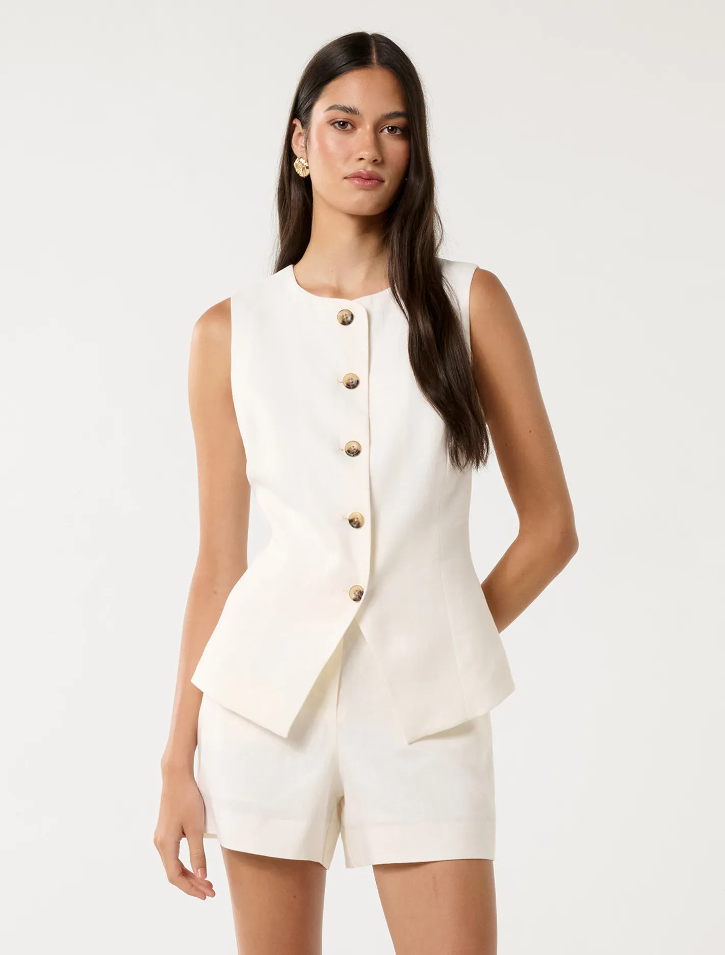 Pip High Neck Waistcoat | Ever New (CA)