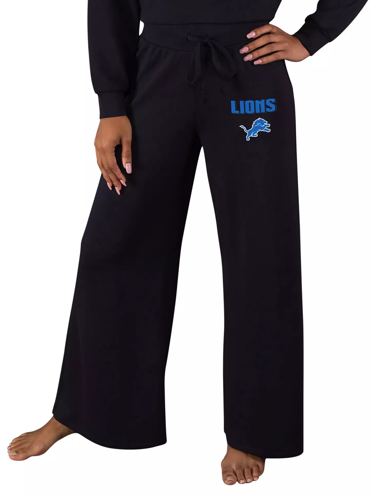Concepts Sport Women's Detroit Lions Black Darby Wideleg Pant | DICK'S Sporting Goods