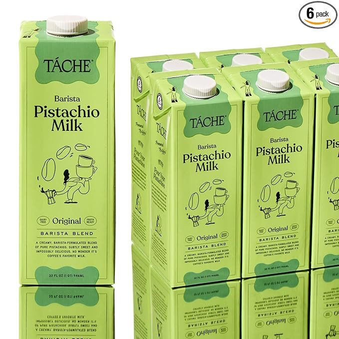 Táche Pistachio Milk, Original Vegan Barista Pistachio Creamer with No Added Oil, Frothy, Perfec... | Amazon (US)