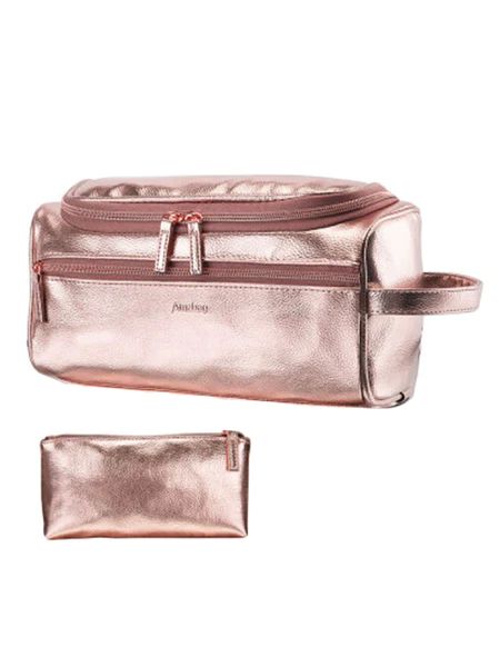 'Margaret' Rose Gold Travel Pouch | Goodnight Macaroon