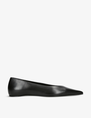TOTEME - Pointed-toe leather ballet flats | Selfridges.com | Selfridges