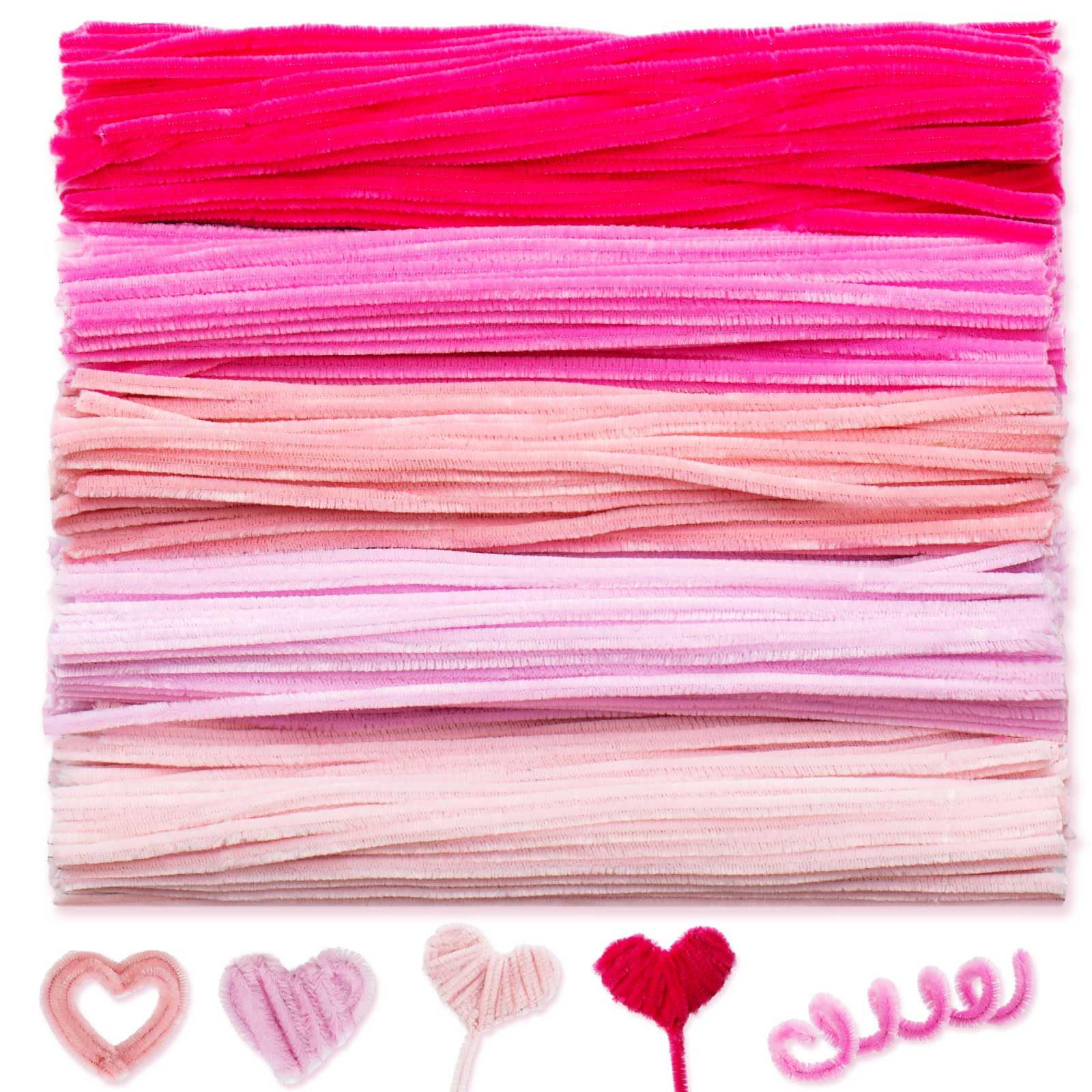 Peryiter 500 Pieces Pipe Cleaners Chenille Stems 12 Inch Craft Supplies Bulk for DIY Art and Craf... | Amazon (US)