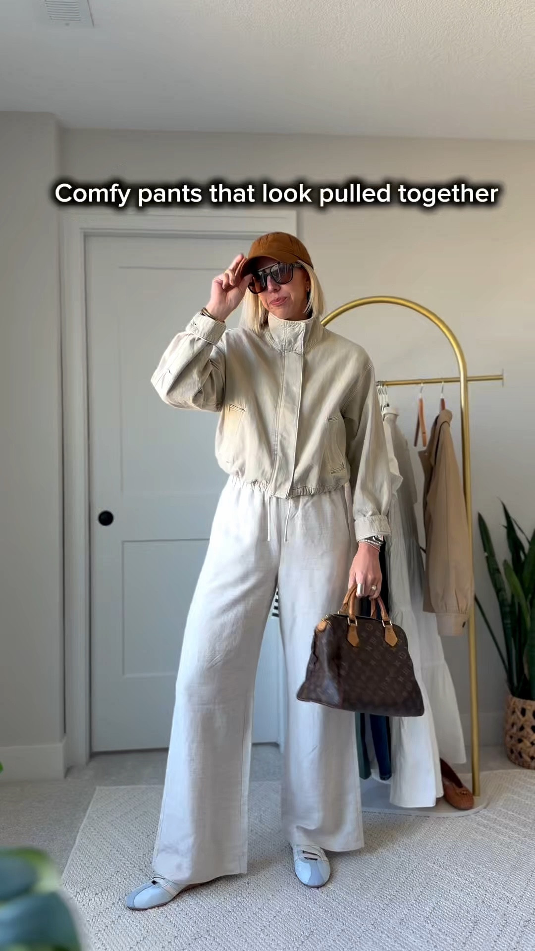 Styling comfy pants that still look put together!

#LTKSeasonal #LTKootd #LTKOver40