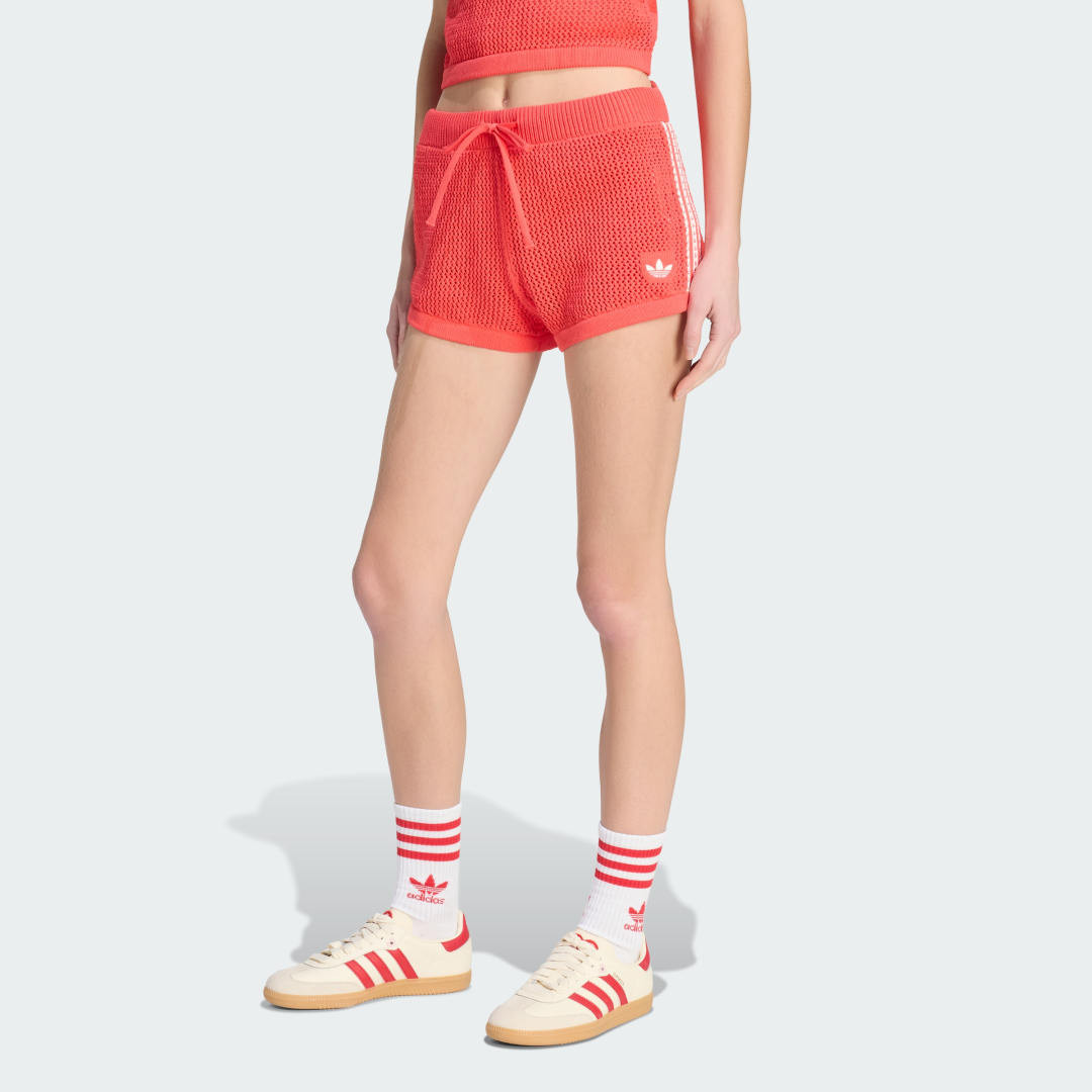 KNITTED CROCHET SHORTS | adidas (US)