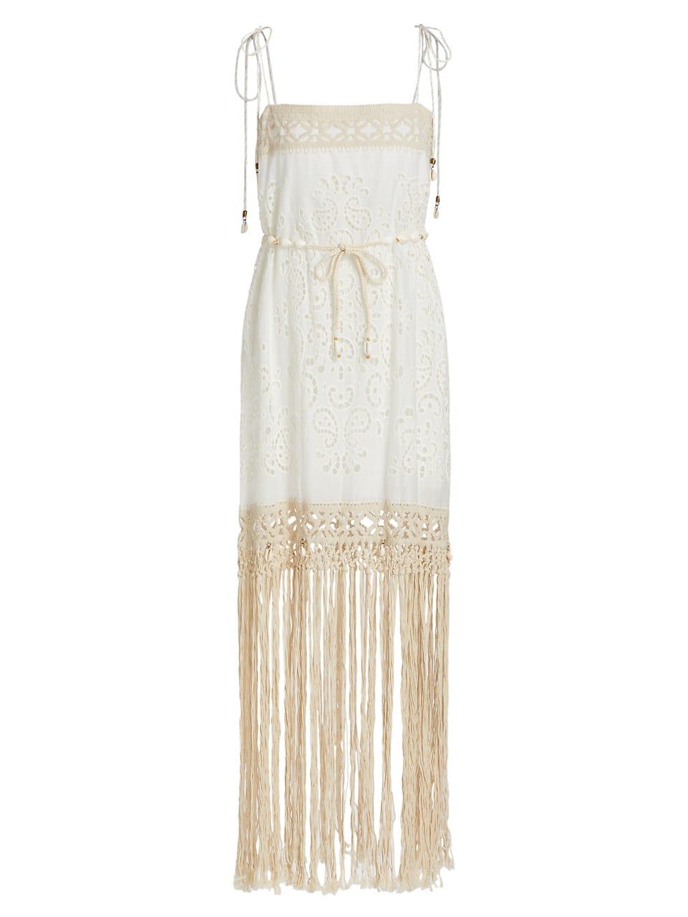 Zimmermann Vitali Fringe Midi-Dress | Saks Fifth Avenue