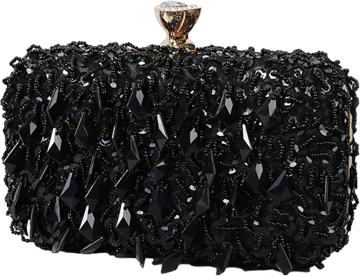 RomanticDesign Women Bling Evening Bag Fashion Embroidered Beaded Sequin Clutch Cocktail Wedding ... | Amazon (US)