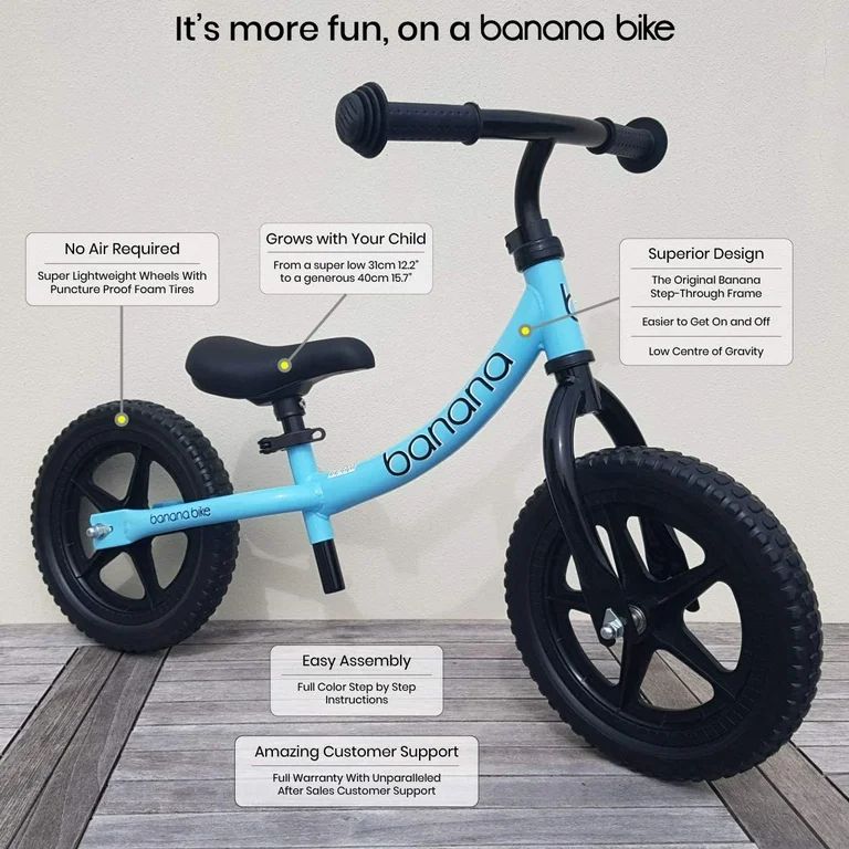 Banana LT Balance Bike - Lightweight for Toddlers, Kids - 2, 3, 4 Year Olds - Walmart.com | Walmart (US)