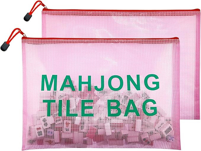 2Pack Mahjong Tile Bag, Case for American Mah jong Set, Mahjong Gifts Accessories, Card Holder Bo... | Amazon (US)