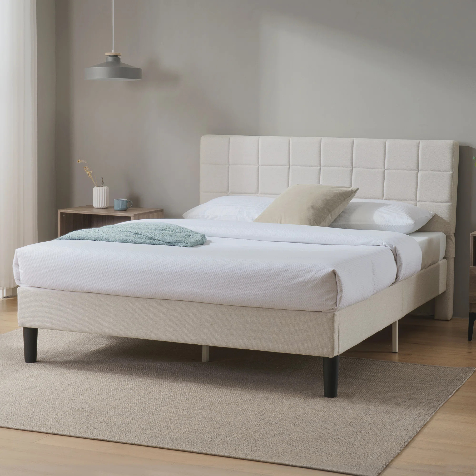 Suhavi Contemporary Modern Upholstered Platform Bed | Wayfair North America